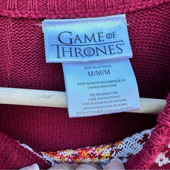 Game of Thrones Ugly Christmas Sweater size medium - Picture 3 of 4